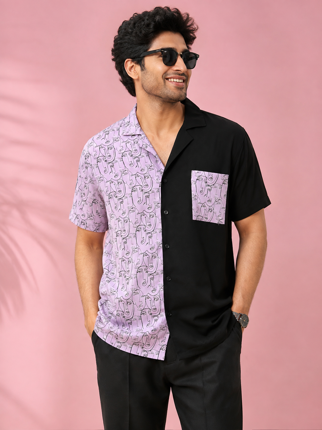 Lila Noirn Muslin Shirt